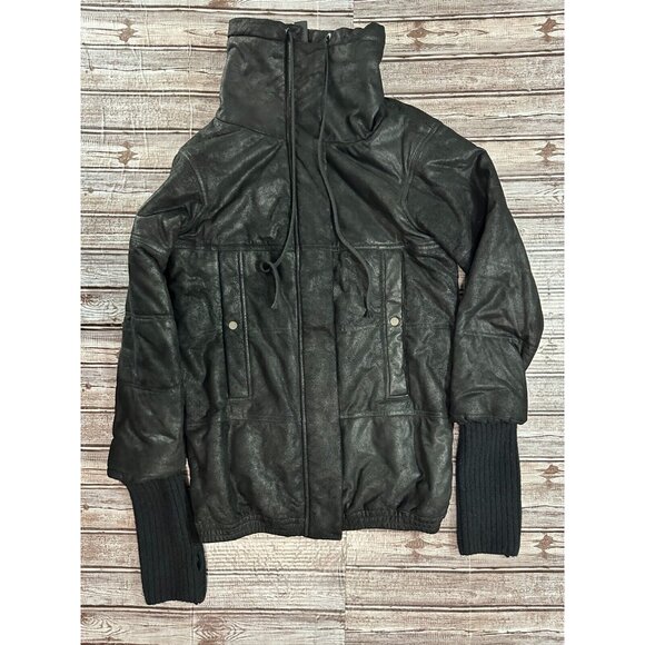 ILARIA NISTRI sheepskin Leather Jacket size 38 IT / S US made in Japan - Picture 1 of 7